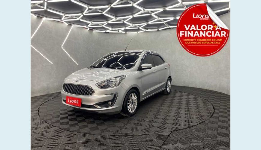 FORD FORD KA TITANIUM 1.5 16V FLEX AUT. 4P - PRATA - 2019 Foto 1 (Grande)