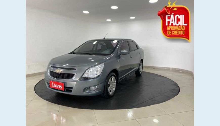 CHEVROLET CHEVROLET COBALT LT 1.8 8V FLEX MANUAL 4P - CINZA - 2013 Foto 1 (Grande)
