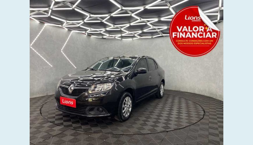 RENAULT LOGAN AUTHENTIQUE 1.0 12V FLEX MANUAL 4P - PRETO - 2020 Foto 1 (Grande)