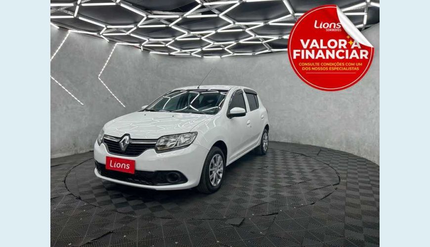 RENAULT SANDERO EXPRESSION 1.0 12V FLEX MANUAL 4P - BRANCO - 2020 Foto 1 (Grande)