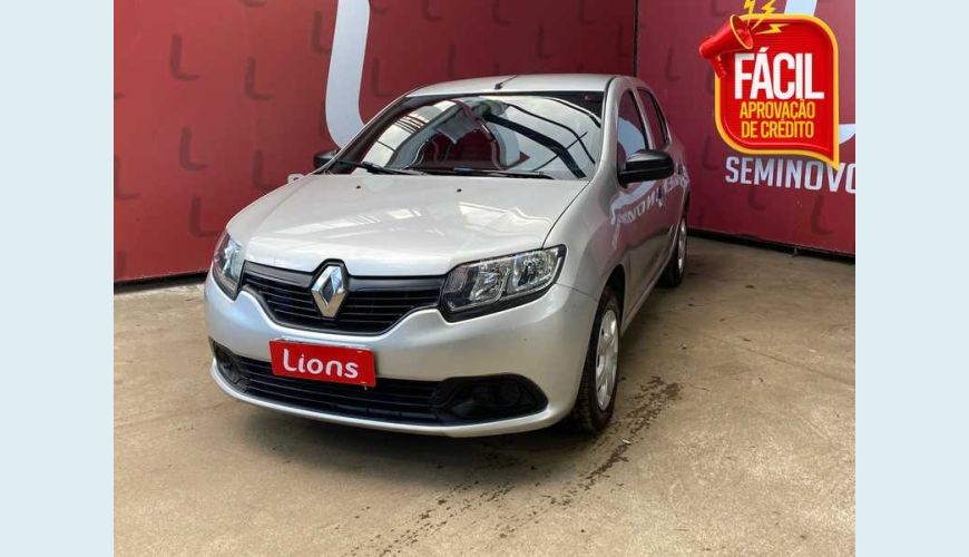RENAULT LOGAN AUTHENTIQUE 1.0 12V FLEX MANUAL 4P - PRATA - 2020 Foto 1 (Grande)
