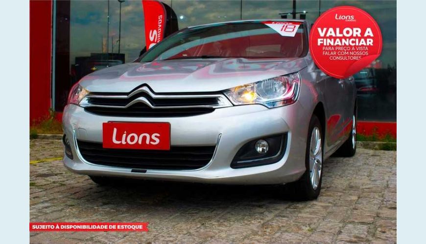 CITROËN C4 LOUNGE ORIGINE 1.6 THP FLEX AUT. 4P - PRATA - 2018 Foto 1 (Grande)
