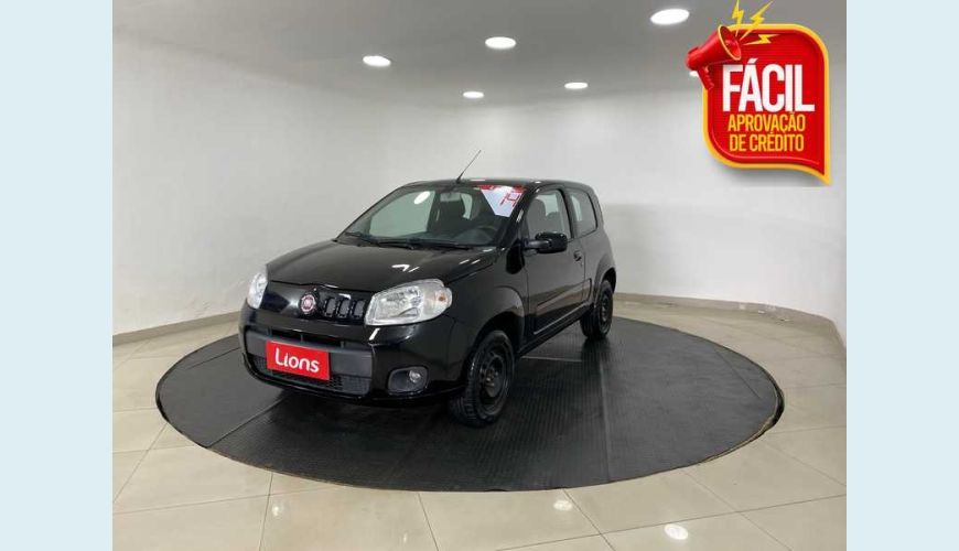 FIAT UNO VIVACE 1.0 8V FLEX MANUAL 2P - PRETO - 2014 Foto 1 (Grande)