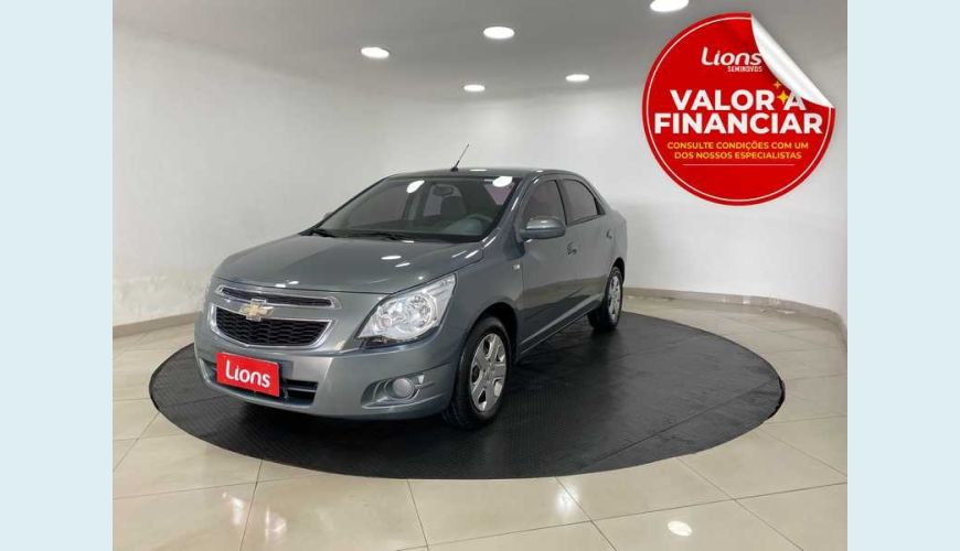 CHEVROLET COBALT LT 1.8 8V FLEX MANUAL 4P - CINZA - 2013 Foto 1 (Grande)