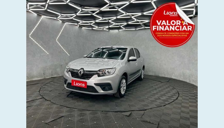 RENAULT LOGAN ZEN 1.0 12V FLEX MANUAL 4P - PRATA - 2021 Foto 1 (Grande)