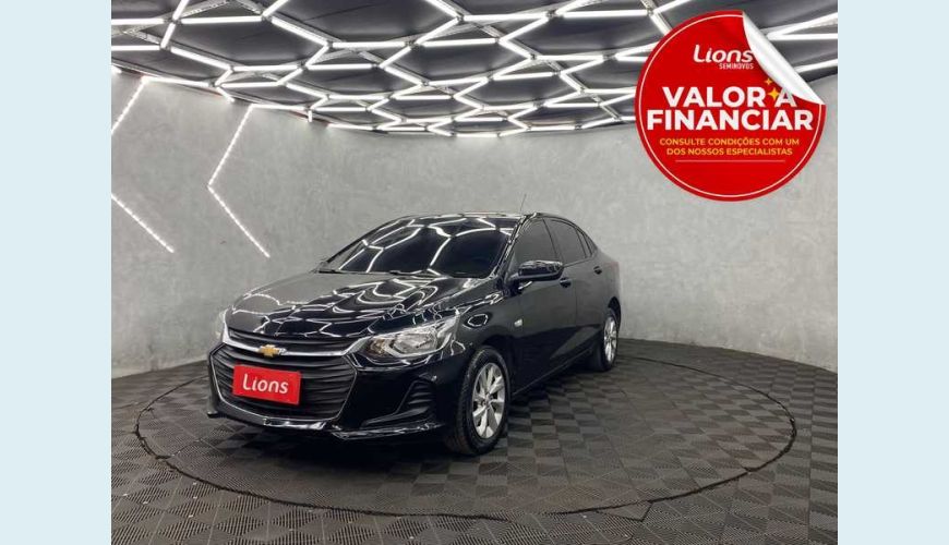 CHEVROLET ONIX PLUS 1.0 LT FLEX MANUAL 4P - PRETO - 2022 Foto 1 (Grande)