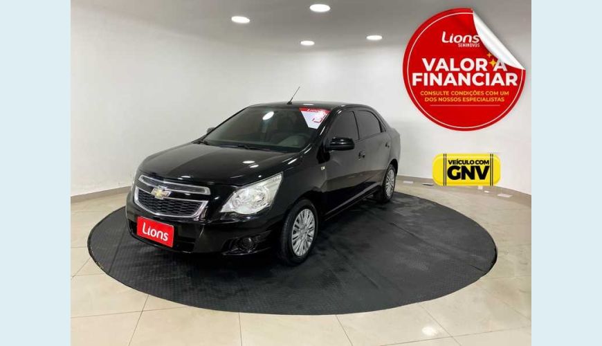 CHEVROLET COBALT LT 1.4 8V FLEX MANUAL 4P - PRETO - 2013 Foto 1 (Grande)