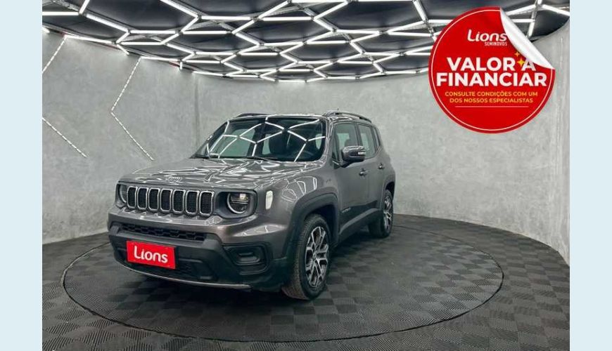 JEEP JEEP RENEGADE LONGITUDE T270 1.3 TURBO FLEX MANUAL 4P - CINZA - 2023 Foto 1 (Grande)