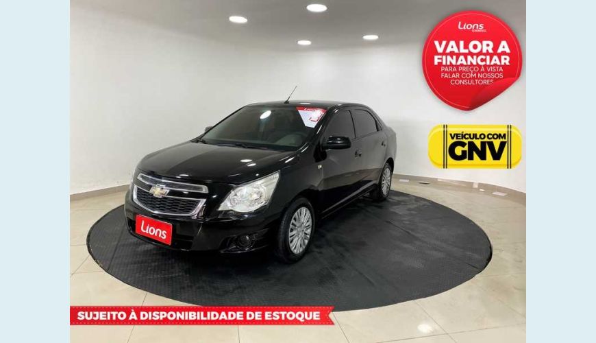 CHEVROLET COBALT LT 1.4 8V FLEX MANUAL 4P - PRETO - 2013 Foto 1 (Grande)
