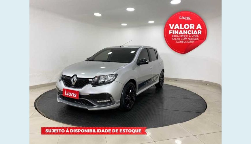RENAULT SANDERO RS 2.0 16V FLEX MANUAL 4P - PRATA - 2016 Foto 1 (Grande)