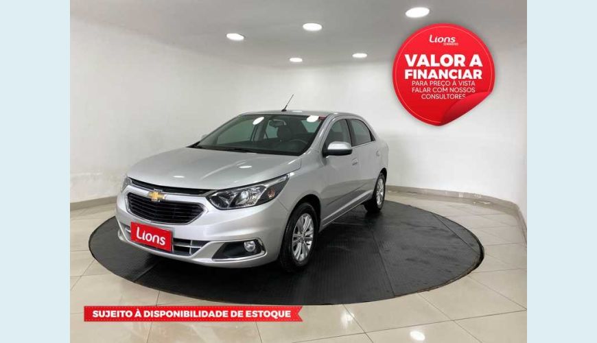 CHEVROLET COBALT LTZ 1.8 8V FLEX MANUAL 4P - PRATA - 2019 Foto 1 (Grande)