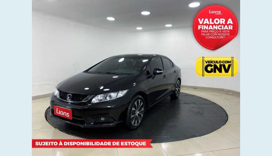 HONDA HONDA CIVIC LXR 2.0 I-VTEC FLEX AUT. 4P - PRETO - 2015 Foto 1 (Grande)