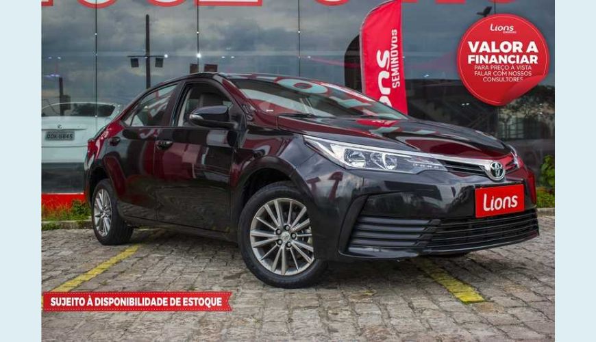 TOYOTA COROLLA GLI UPPER MULTI-DRIVE 1.8 FLEX AUT. 4P - PRETO - 2019 Foto 1 (Grande)