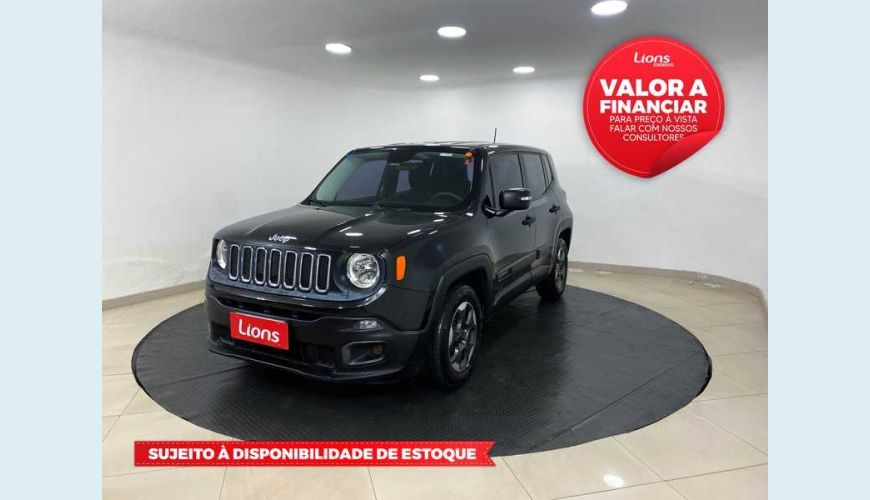 JEEP RENEGADE SPORT 1.8 FLEX MANUAL 4P - PRETO - 2016 Foto 1 (Grande)