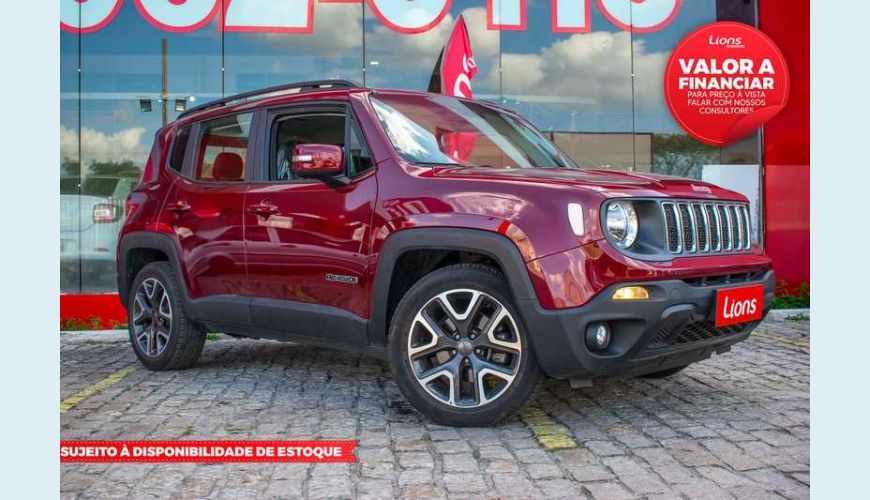 JEEP RENEGADE LONGITUDE 1.8 FLEX AUT. 4P - VERMELHO - 2020 Foto 1 (Grande)