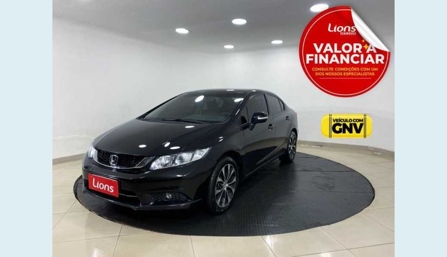 HONDA CIVIC LXR 2.0 I-VTEC FLEX AUT. 4P - PRETO - 2015 Foto 1 (Grande)