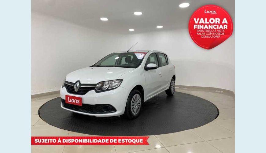 RENAULT SANDERO EXPRESSION 1.0 16V FLEX MANUAL 4P - BRANCO - 2017 Foto 1 (Grande)