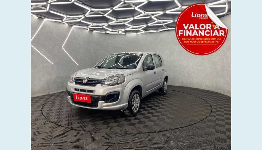 FIAT UNO ATTRACTIVE 1.0 FLEX MANUAL 4P - PRATA - 2021 Foto 1 (Grande)