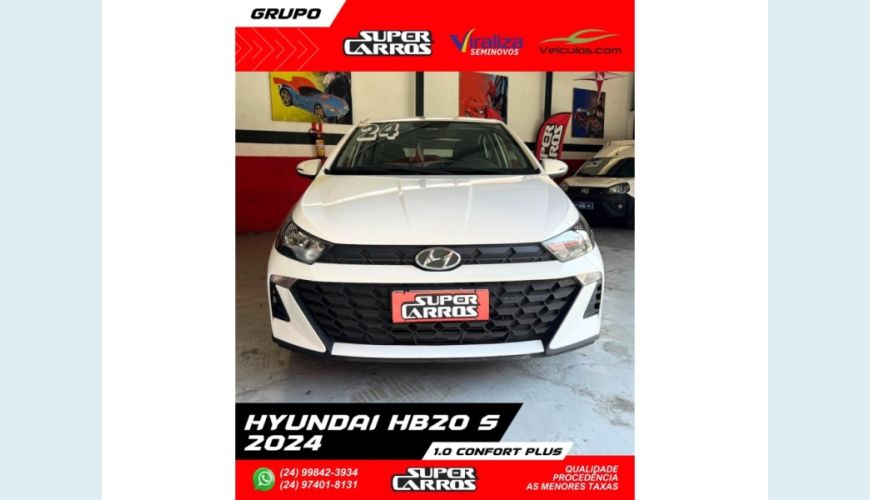 HYUNDAI HYUNDAI HB 20S FLEX MANUAL 4P - BRANCO - 2024 Foto 1 (Grande)