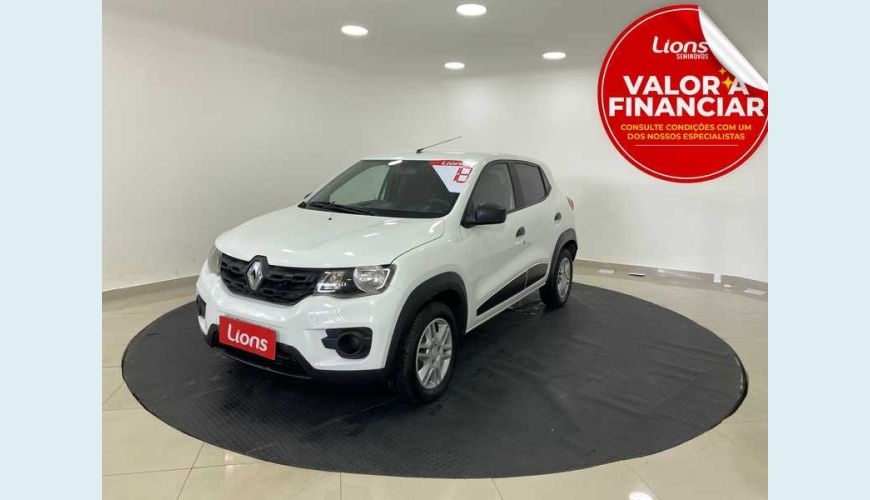 RENAULT KWID INTENSE 1.0 12V SCE FLEX - BRANCO - 2018 Foto 1 (Grande)