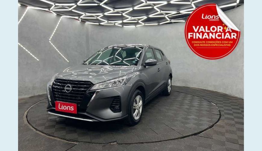 NISSAN KICKS ACTIVE 1.6 (FLEX) - CINZA - 2024 Foto 1 (Grande)