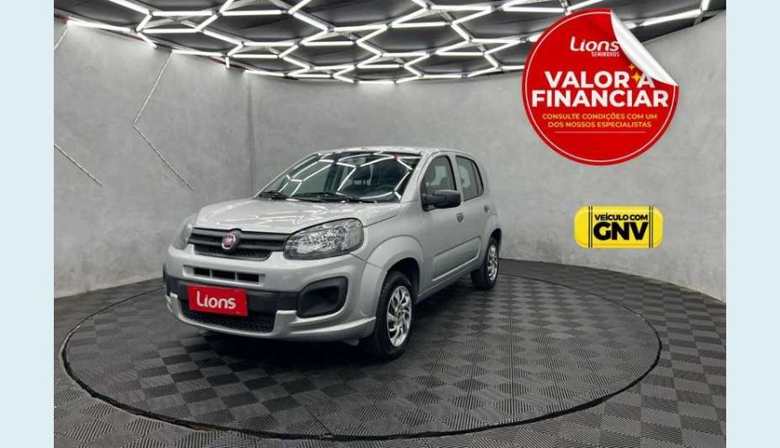 FIAT UNO ATTRACTIVE 1.0 8V (FLEX) 4P - PRATA - 2020 Foto 1 (Grande)