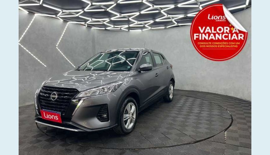 NISSAN KICKS ACTIVE 1.6 (FLEX) - CINZA - 2024 Foto 1 (Grande)