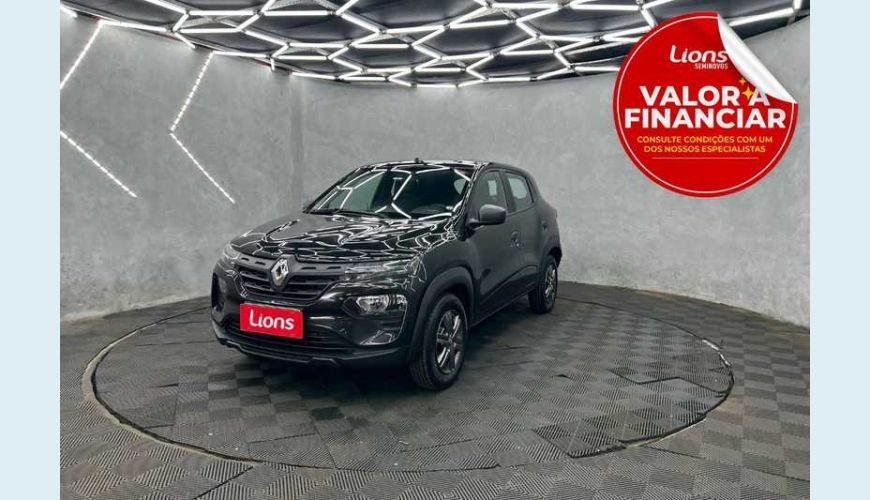 RENAULT KWID ZEN 1.0 12V SCE (FLEX) - PRETO - 2024 Foto 1 (Grande)