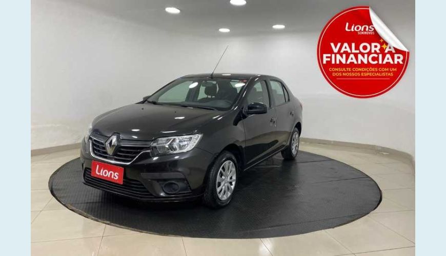 RENAULT LOGAN ZEN 1.0 12V SCE FLEX - PRETO - 2020 Foto 1 (Grande)