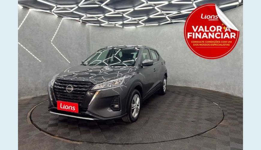 NISSAN KICKS ACTIVE 1.6 (FLEX) - CINZA - 2024 Foto 1 (Grande)