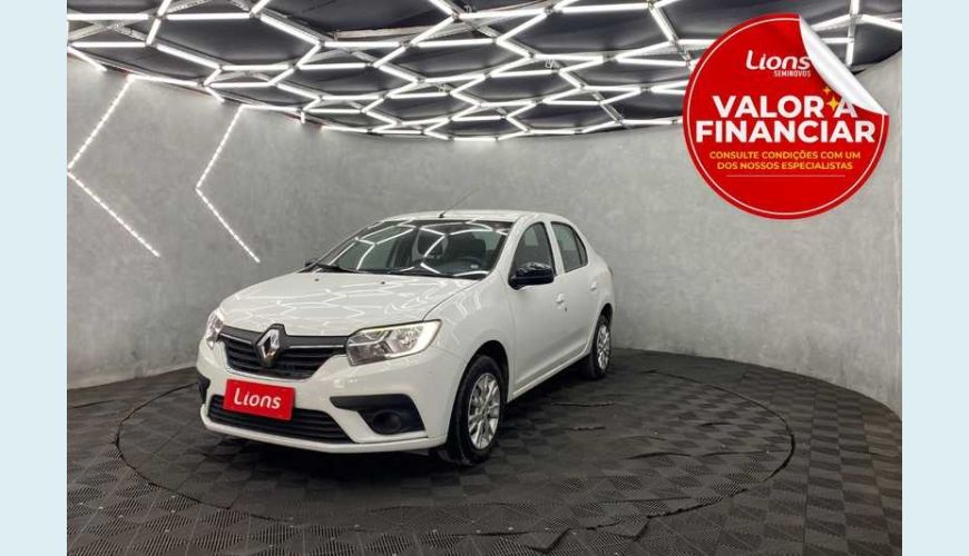 RENAULT LOGAN ZEN 1.0 12V SCE (FLEX) - BRANCO - 2023 Foto 1 (Grande)