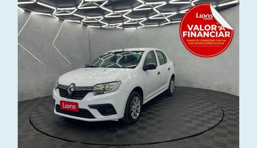 RENAULT LOGAN LIFE 1.0 12V SCE (FLEX) - BRANCO - 2023 Foto 1 (Grande)