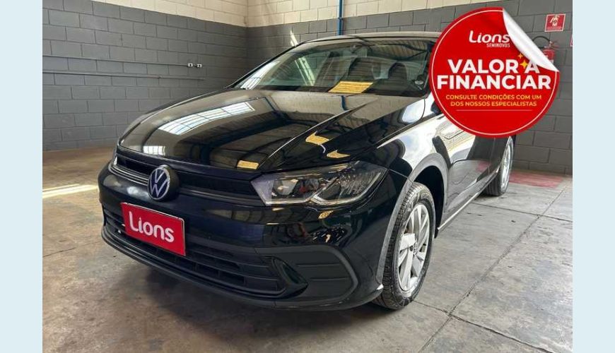 VOLKSWAGEN POLO COMFORTLINE (AUT) (FLEX) - PRETO - 2024 Foto 1 (Grande)