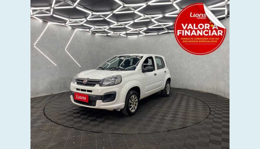 FIAT UNO ATTRACTIVE 1.0 8V (FLEX) 4P - BRANCO - 2019 Foto 1 (Grande)