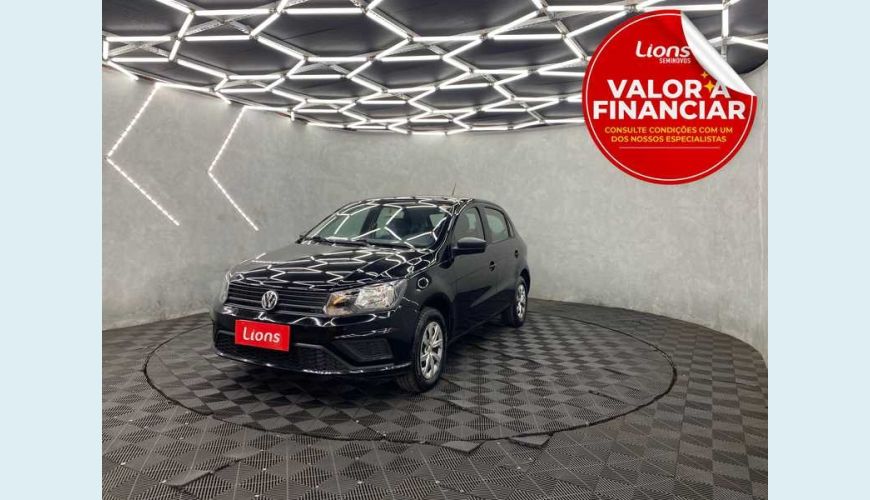 VOLKSWAGEN GOL 1.0 12V FLEX - PRETO - 2021 Foto 1 (Grande)