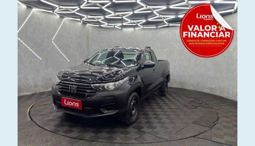 FIAT STRADA ENDURANCE 1.3 FLEX 8V CS - PRETO - 2024 Foto 1 (Grande)
