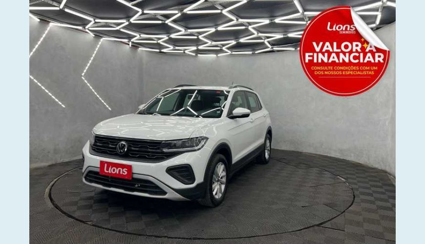 VOLKSWAGEN T-CROSS 1.0 200 TSI 12V AUT. FLEX - BRANCO - 2025 Foto 1 (Grande)