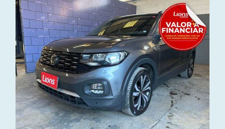 VOLKSWAGEN T-CROSS 1.0 200 TSI COMFORTLINE AUT. FLEX - CINZA - 2024 Foto 1 (Grande)