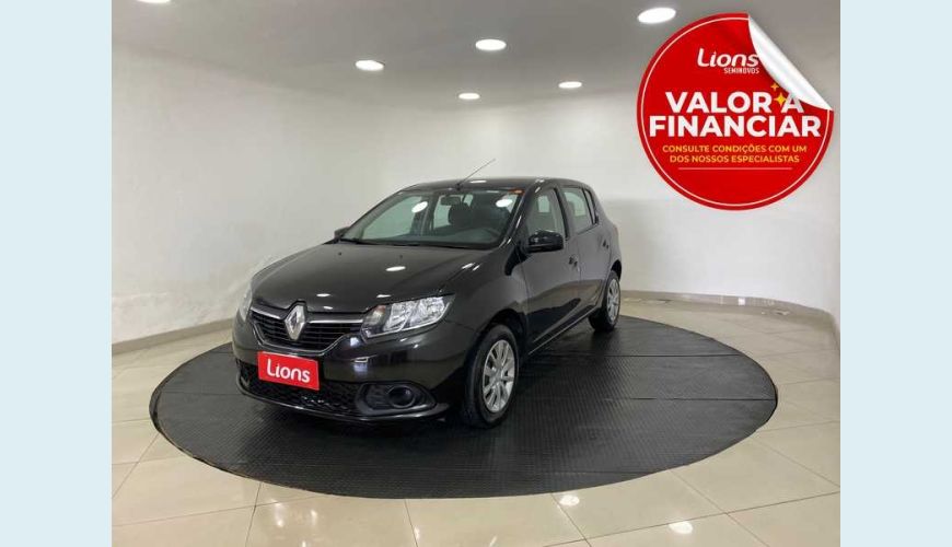RENAULT SANDERO EXPRESSION 1.0 12V SCE FLEX - PRETO - 2019 Foto 1 (Grande)