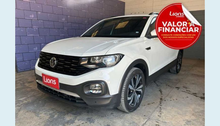 VOLKSWAGEN T-CROSS 1.0 200 TSI COMFORTLINE AUT. FLEX - BRANCO - 2021 Foto 1 (Grande)