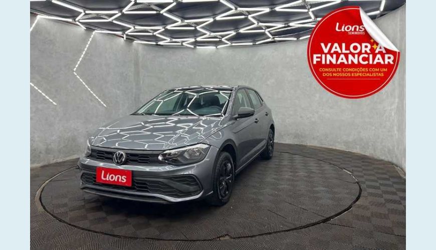 VOLKSWAGEN POLO TRACK 1.0 FLEX 12V 5P - CINZA - 2024 Foto 1 (Grande)