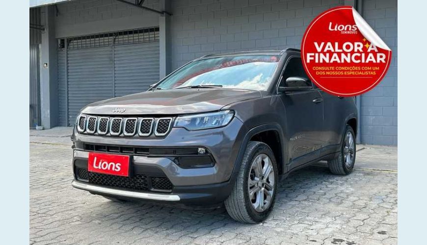JEEP COMPASS LONGITUDE 1.3 T270 AUT. FLEX - CINZA - 2023 Foto 1 (Grande)