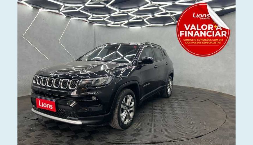 JEEP COMPASS LONGITUDE 1.3 T270 AUT. FLEX - PRETO - 2022 Foto 1 (Grande)