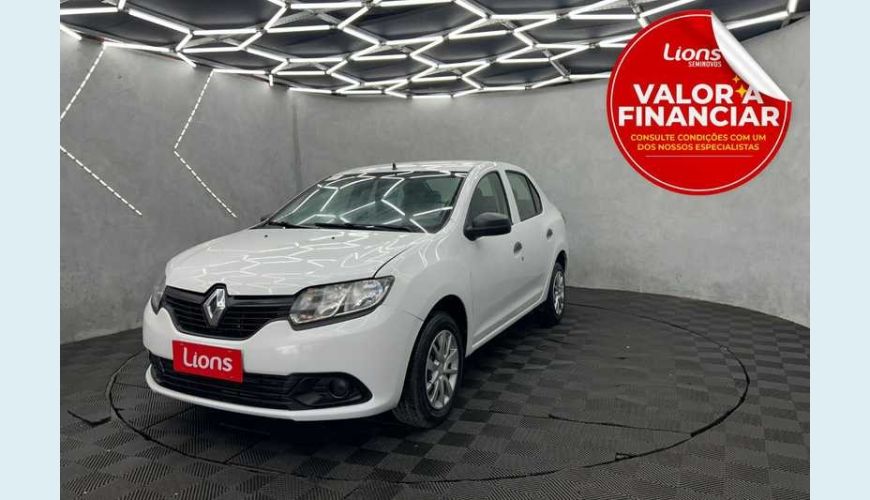 RENAULT LOGAN AUTHENTIQUE 1.0 12V SCE FLEX - BRANCO - 2020 Foto 1 (Grande)