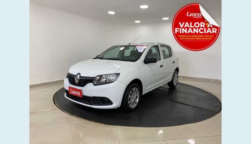 RENAULT SANDERO EXPRESSION 1.0 16V FLEX - BRANCO - 2017 Foto 1 (Grande)