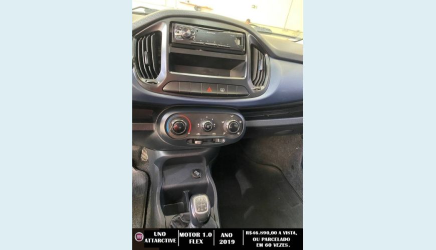 FIAT UNO 1.0 FIRE FLEX ATTRACTIVE MANUAL - BRANCO - 2019 Foto 10 (Grande)