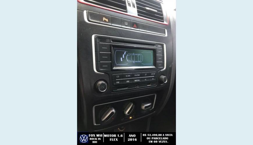 VOLKSWAGEN FOX 1.6 MI ROCK IN RIO 8V FLEX 4P MANUAL - PRETO - 2016 Foto 10 (Grande)