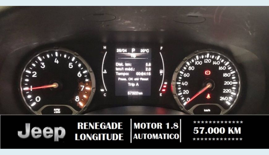 JEEP RENEGADE 1.8 16V FLEX LONGITUDE 4P AUT. - VERMELHO - 2016 Foto 10 (Grande)