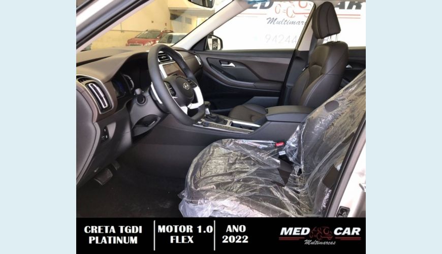 HYUNDAI CRETA 1.0 TGDI FLEX PLATINUM AUT. - BRANCO - 2022 Foto 10 (Grande)