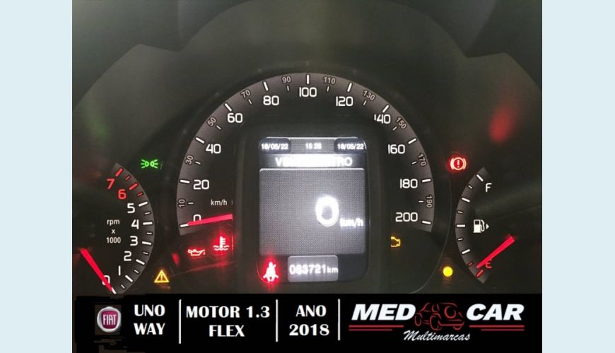 FIAT UNO 1.3 FIREFLY FLEX WAY 4P MANUAL - PRATA - 2018 Foto 10 (Grande)